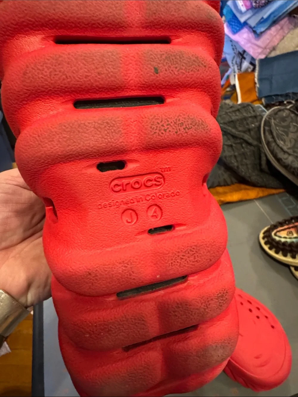 Crocs Echos Juniors Red Clogs